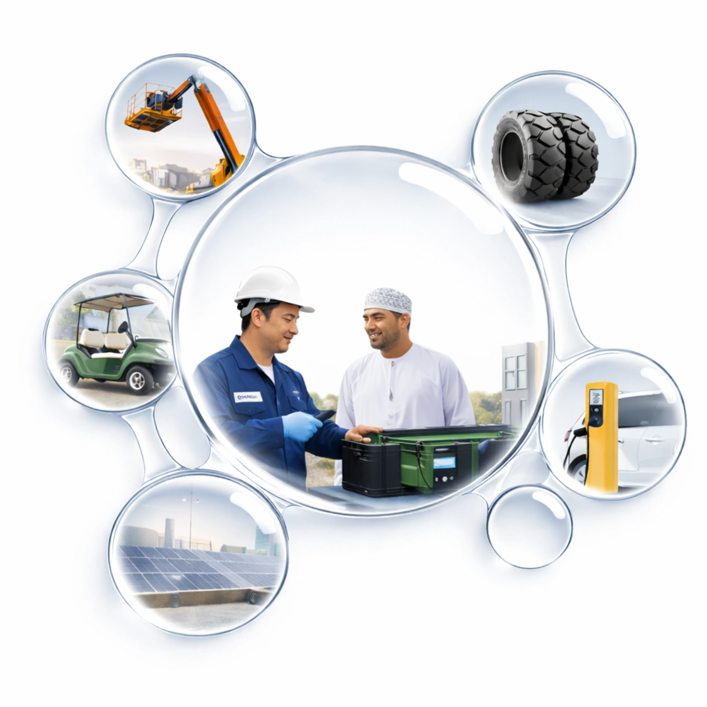 Metallic infinity symbol with an arrow, representing circular economy and sustainable lifecycle.